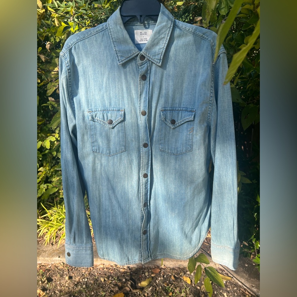 Denim Button-Up Shirt